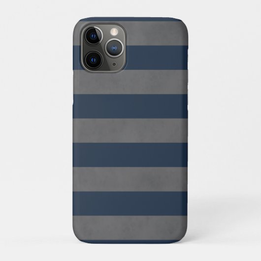 Einfache Coole Mantextur Grau blau Streifen Case-Mate iPhone Hülle (Rückseite)