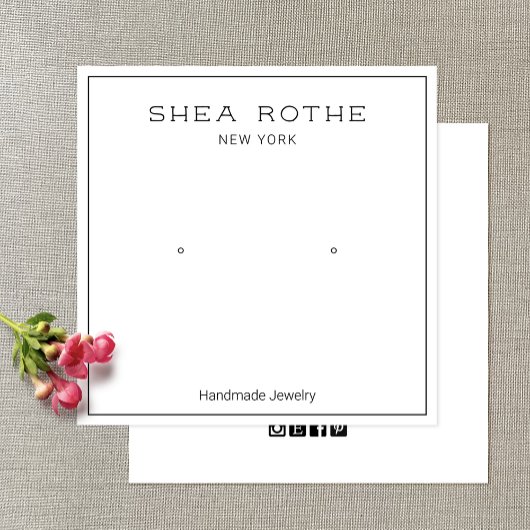 Einfache, Coole, moderne weiße Stuhlkopfhörerkarte