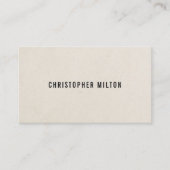 Einfache Coole Papiertexturberatung Visitenkarte (Vorderseite)