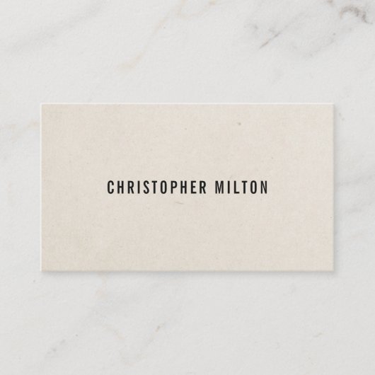 Einfache Coole Papiertexturberatung Visitenkarte (Vorderseite)