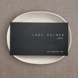 Einfache Coole Rustikale Tafel Visitenkarte