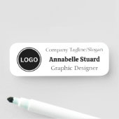Einfache Corporate Modern Classy Name Namensschild (Beispiel)