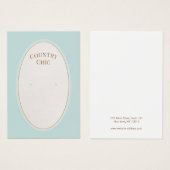 Einfache Country Earring-Display-Karte (Vorne & Hinten)