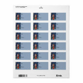 Einfache Country Santa Vintage Geschenkmarke Adressaufkleber (Vorne)