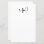 Einfache Couple-Script-Initialen für Hochzeitsstif (Vorne/Hinten)