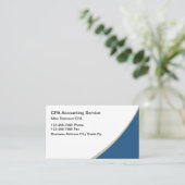 Einfache CPA Accountant-Visitenkarten - Neu Visitenkarte (Stehend Vorderseite)