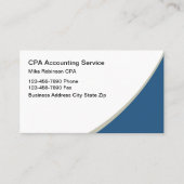 Einfache CPA Accountant-Visitenkarten - Neu Visitenkarte (Vorderseite)