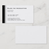 Einfache CPA-Buchhalter-Visitenkarten Visitenkarte (Vorne/Hinten)