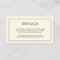 Einfache Cream Monogram Elegante Hochzeit