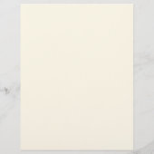 Einfache Cream Monogram Elegante Hochzeitzeitschri (Rückseite)