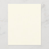 Einfache Cream Monogram Hochzeit Sichern des Datum (Rückseite)