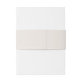 Einfache Creme und Terracotta Einladungsbanderole (Rückseitenbeispiel)