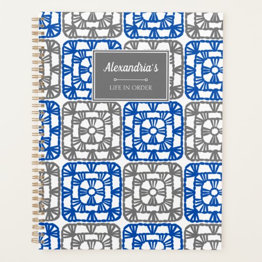 Einfache Crochet Granny Platz Planer (Vorderseite)