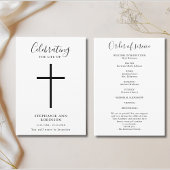 Einfache Cross Celebration of Life Order of Servic Programm