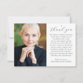 Einfache Cross Foto Download Beerdigung Dankeschön Einladung (Vorderseite)