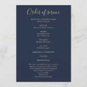 Einfache Cross-Gold-Blue-Gedächtnisfolge Programm (Rückseite)