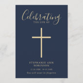 Einfache Cross-Gold-Blue-Gedächtnisfolge Programm (Vorderseite)