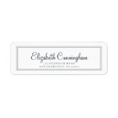 Einfache Cursive Script-Rücksendeadresse (Vorne)