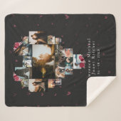 Einfache Custom 18 Foto Herz geformt für sie Sherpadecke (Vorderseite (Horizontal))