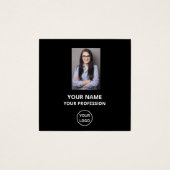 EINFACHE CUSTOM-BESCHÄFTIGUNGSNUMMER FOTO VISITENK (Vorderseite)