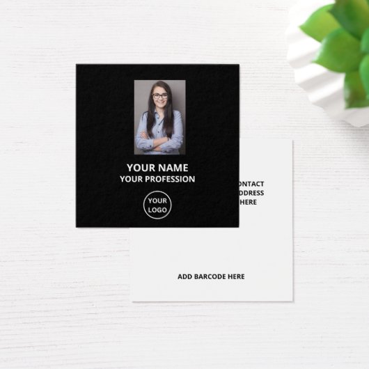 EINFACHE CUSTOM-BESCHÄFTIGUNGSNUMMER FOTO VISITENK (Schreibtisch)