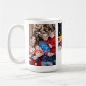 Einfache Custom Drei Fotos Weihnachten Kaffeetasse (Links)