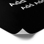 Einfache Dackel benutzerdefinierbar Poster (Ecke)