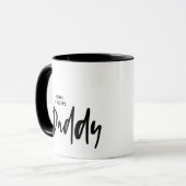 Einfache Daddy Lettering Kinder-Namen Tasse (Vorderseite Links)