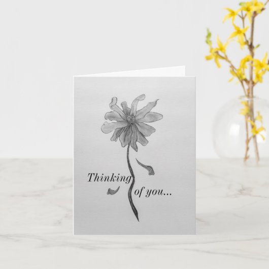 Einfache Daisy-Denkweise Karte (Gelbe Blume)