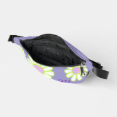 Einfache Daisy-Monogramm-Lila Bauchtasche (Offen)