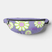Einfache Daisy-Monogramm-Lila Bauchtasche (Ablage )