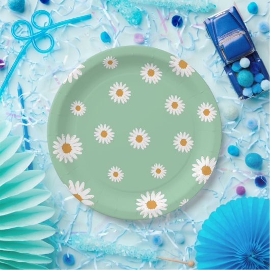 Einfache Daisy Theme Paper-Teller Pappteller (Party)