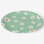 Einfache Daisy Theme Paper-Teller Pappteller (Schrägansicht)