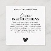 Einfache Dankeschön Herzkranzunterricht Begleitkarte (Rückseite)