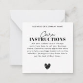 Einfache Dankeschön Herzkranzunterricht Mitteilungskarte (Rückseite)