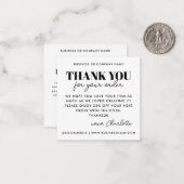 Einfache Dankeschön Herzkranzunterricht Mitteilungskarte (Vorderseite/Rückseite Beispiel)