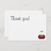 Einfache Dankeschön-Karte Einladung (Vorne/Hinten)