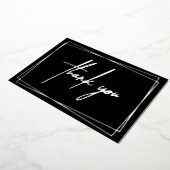 Einfache Dankeschön mit Frame Foil Einladung (Gedreht)