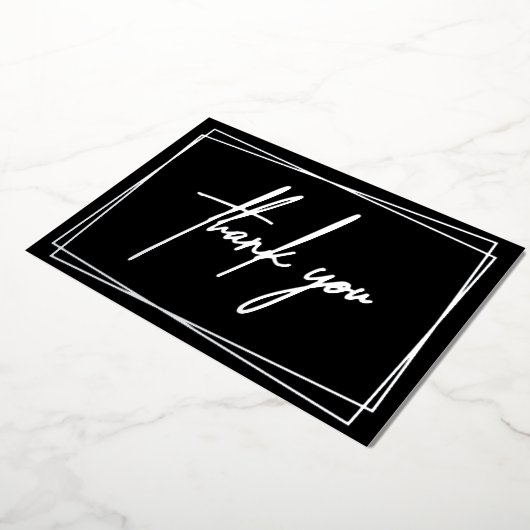 Einfache Dankeschön mit Frame Foil Einladung (Gedreht)