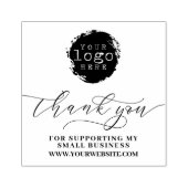 Einfache Dankeschön-Script-Branding-Logo Gummistempel (Prägung)