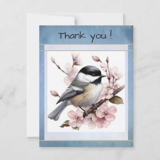 Einfache Dankeskarte (Vorderseite)