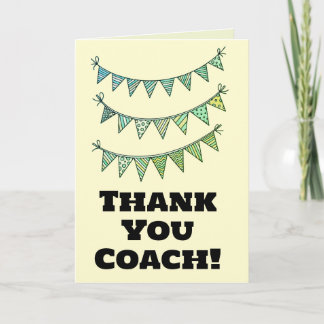 Einfache Dankeskarte Trainer