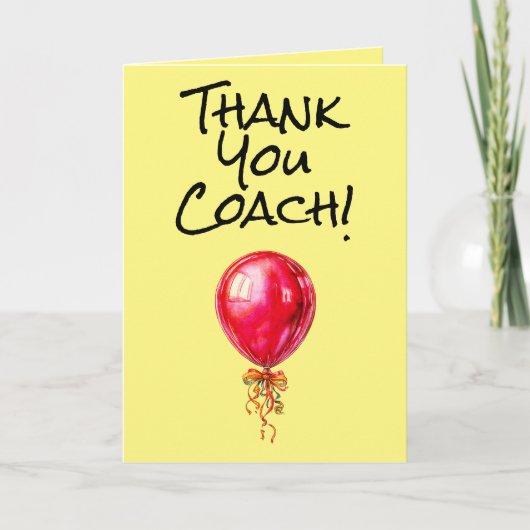 Einfache Dankeskarte Trainer (Vorderseite)