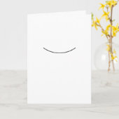 Einfache Dankeskarten mit Lächeln Karte (Gelbe Blume)
