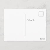 Einfache Dankeskarten mit Skript Postkarte (Rückseite)
