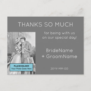 Einfache "DANKS SO VIEL" Postkarte