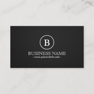 Einfache Dark Monogram Web Design Business Card Visitenkarte