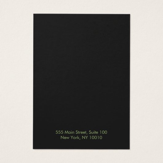 Einfache Dark Wood Earring Juwelier Display Card (Rückseite)