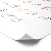 Einfache Darstellung der Alphabet Chart Illustrati Poster (Ecke)
