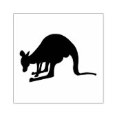 Einfache Darstellung des australischen Kangaroo be Gummistempel (Prägung)